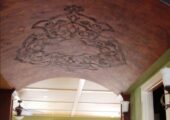 потолок с аркой под арабский стиль