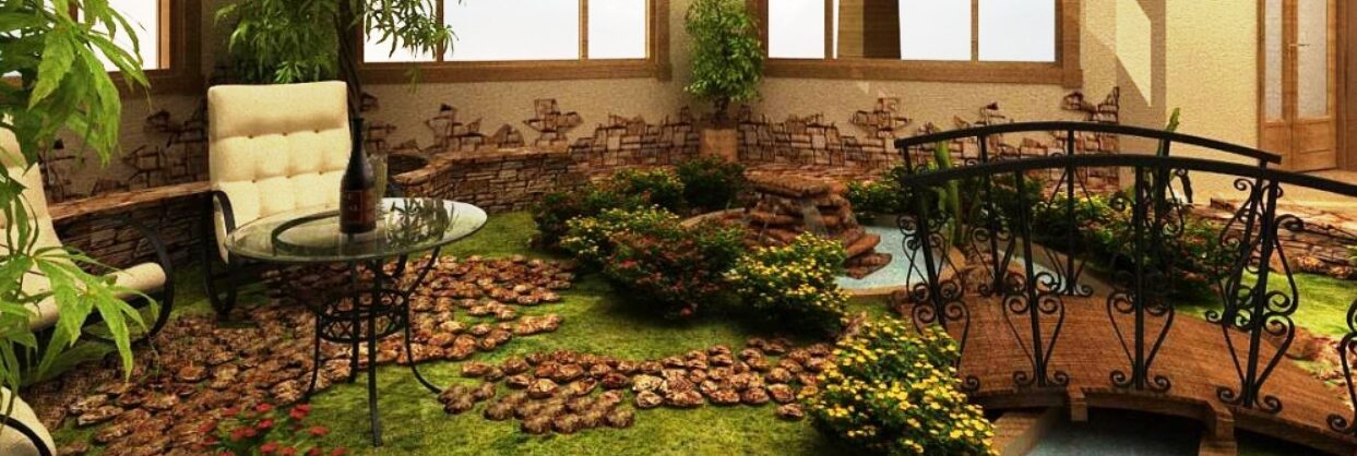 Ремонт коттеджей с зимним садом 1 Ремонт коттеджей и домов с зимним садом