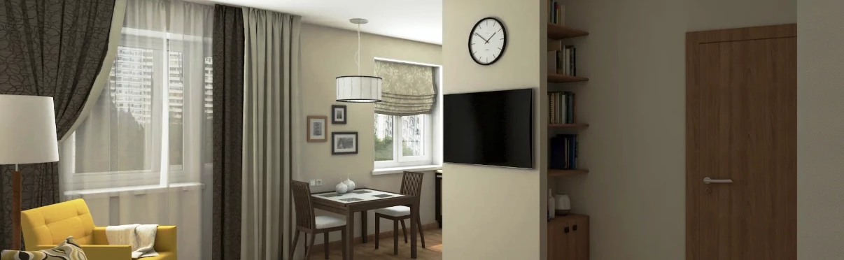 Ремонт однокомнатных квартир в ЖК в микрорайоне 3-3А 1 Ремонт однокомнатных квартир в ЖК в микрорайоне 3-3А