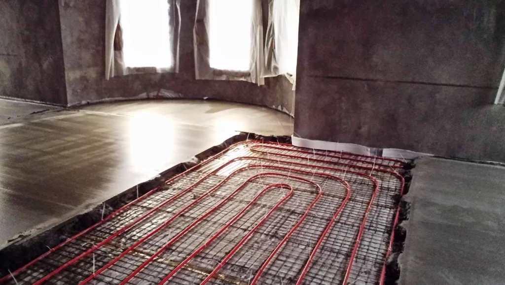 Монтаж водяного теплого пола в доме