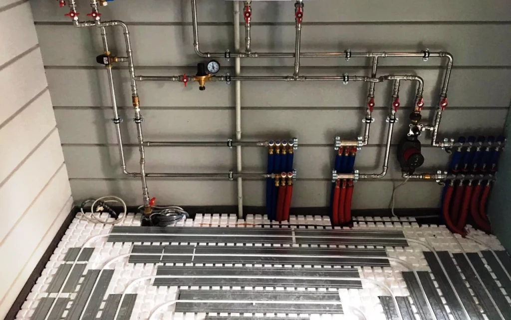 Монтаж отопления в коттедже