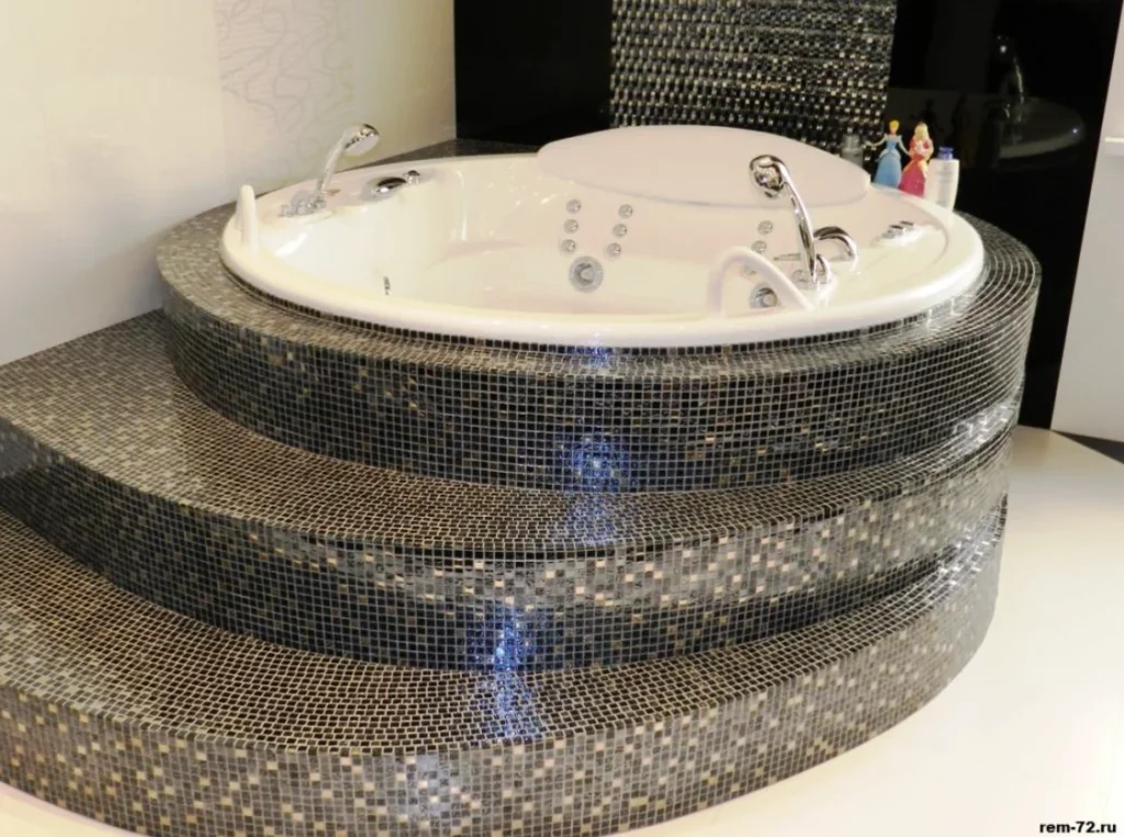 Ремонт ванной комнаты в коттедже