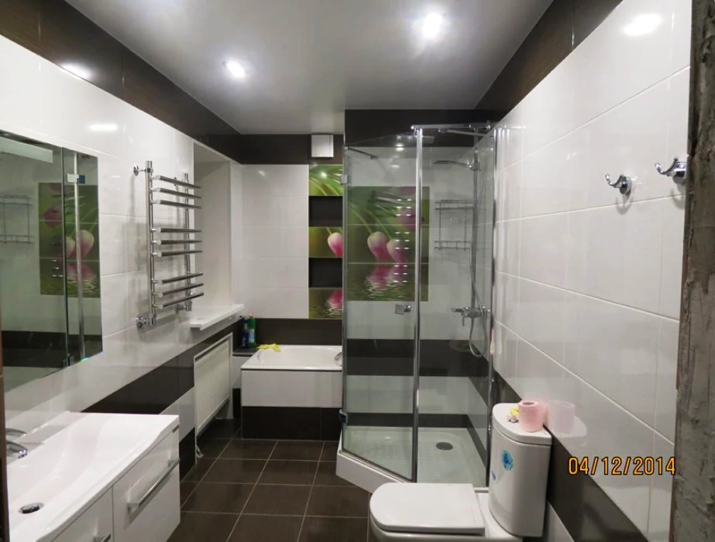 Ремонт ванных комнат в Москве 11 Ремонт ванной комнаты по дизайнерскому проекту