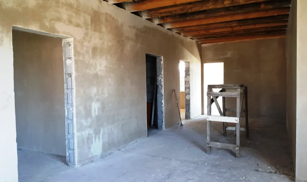 Штукатурка стен в коттедже