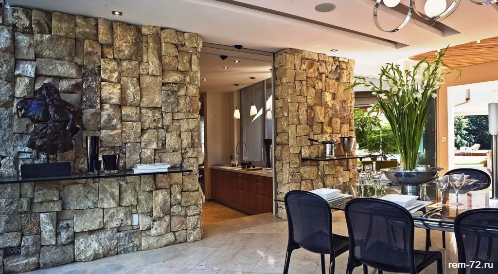 Отделка стен в таунхаусе