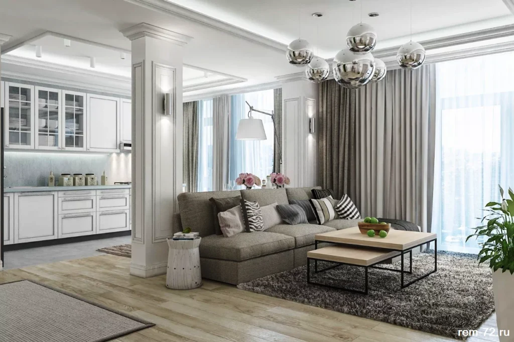 Классический ремонт по дизайнерскому проекту