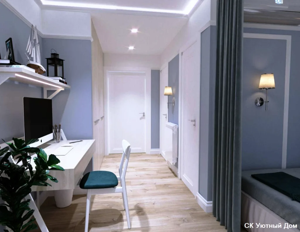 Ремонт студии 22 кв. м