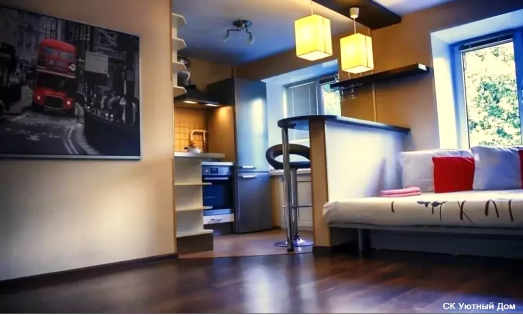 Ремонт однокомнатных квартир в Климовске 3 Капитальный ремонт с перепланировкой однокомнатной квартиры