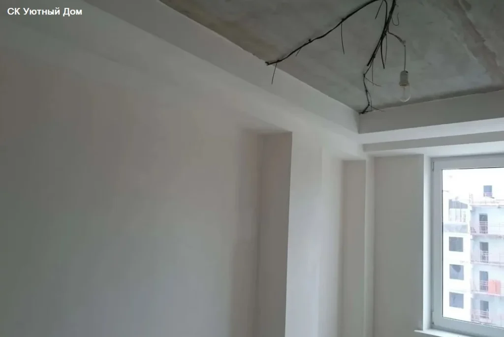 Переделка потолков от застройщика (Штукатура потолков в новостройке(
